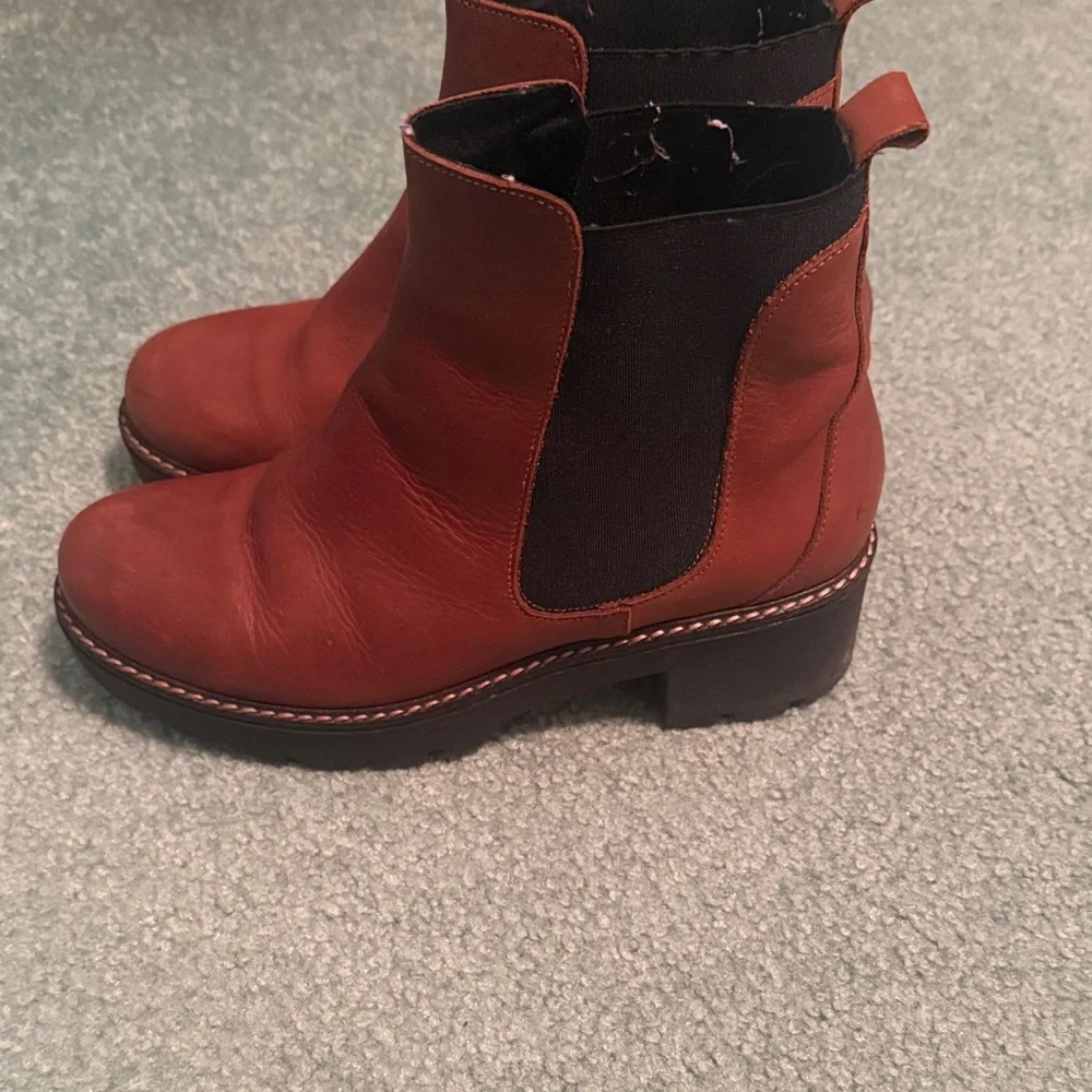 Anthropologie TAN Heeled Boots - Picture 1 of 3